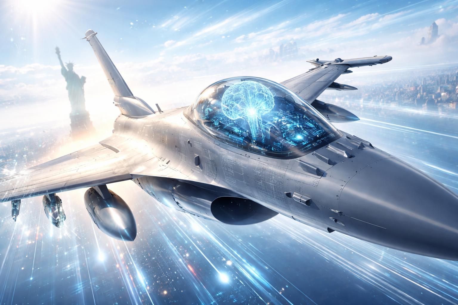 découvrez comment un f-16 piloté par une intelligence artificielle aux états-unis marque le début d'une nouvelle ère dans la technologie militaire, révolutionnant le pilotage et les stratégies aériennes.