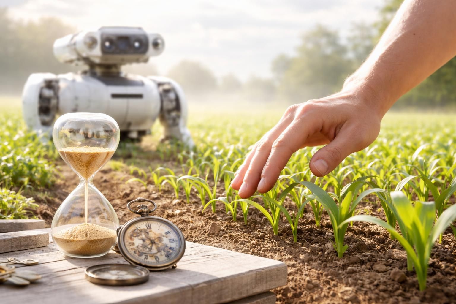 découvrez comment l'intelligence artificielle transforme l'agriculture en nous rappelant l'importance de la patience et du respect des cycles naturels.