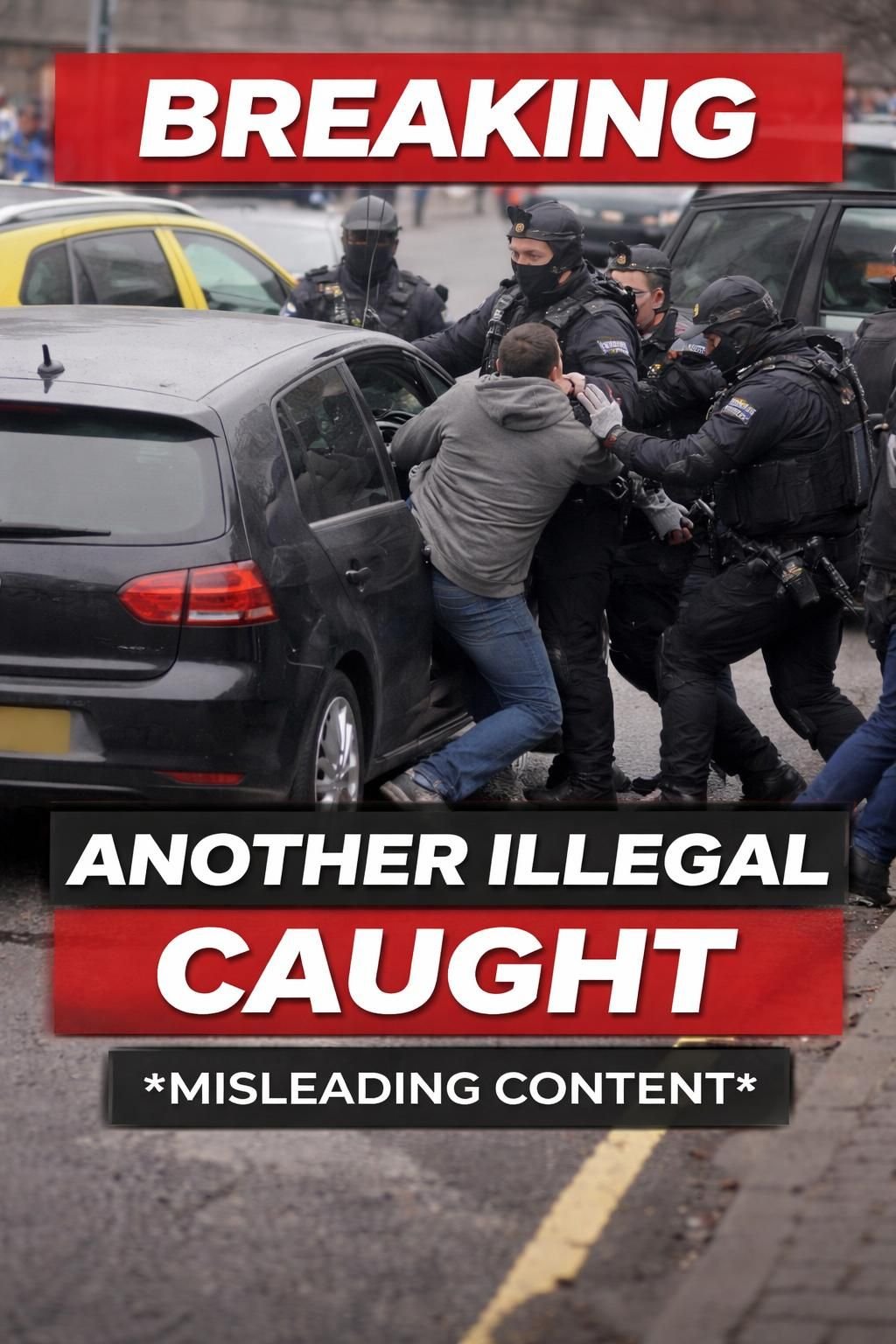 analyse détaillée d'une vidéo virale prétendant montrer une interception policière de voleurs au royaume-uni, révélant sa véritable nature truquée.