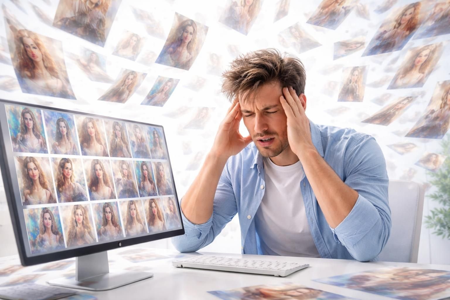 un internaute partage son mécontentement face à la prolifération des affiches conçues par intelligence artificielle, exprimant son ras-le-bol et ses inquiétudes.