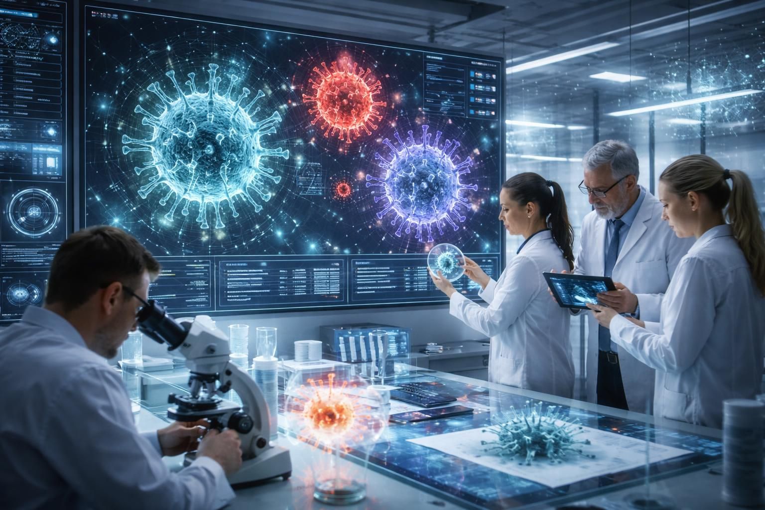 découvrez comment une intelligence artificielle a conçu, pour la première fois, des virus capables de prospérer naturellement, ouvrant de nouvelles perspectives en biotechnologie et en sécurité.