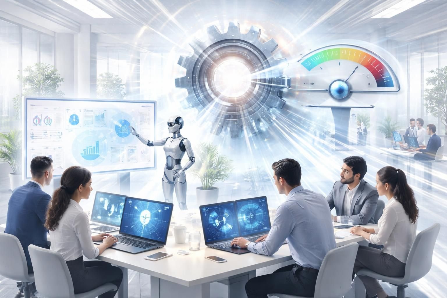 découvrez comment l'adoption rapide de l'ia en entreprise pourrait transformer la productivité, avec des effets encore à dévoiler.