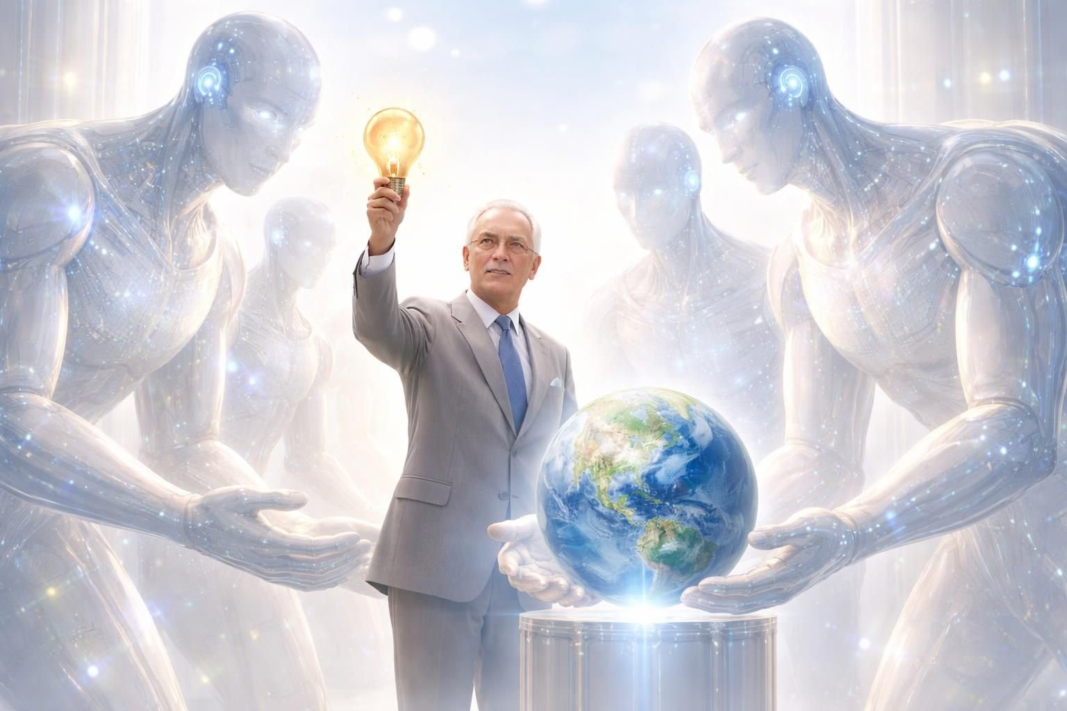 charles iii appelle les leaders de l'intelligence artificielle à développer des technologies sûres et bénéfiques pour l'avenir de l'humanité.