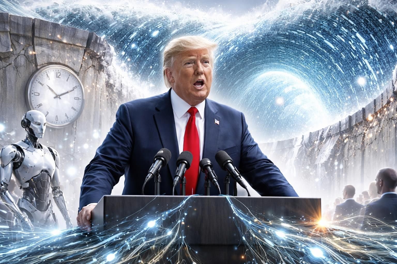 donald trump met en garde contre la montée rapide de l'intelligence artificielle, appelant à une régulation stricte pour maîtriser ses impacts potentiels.