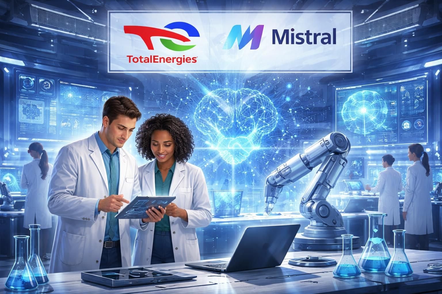 totalenergies et mistral unissent leurs forces avec un investissement de 100 millions d'euros pour accélérer l'innovation en intelligence artificielle, ouvrant de nouvelles perspectives technologiques.