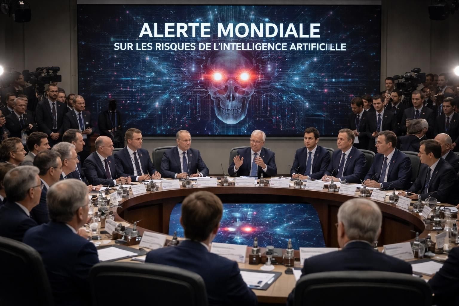 des dirigeants mondiaux alertent sur les risques majeurs liés à l'intelligence artificielle, soulignant ses enjeux pour la sécurité et la stabilité globale.