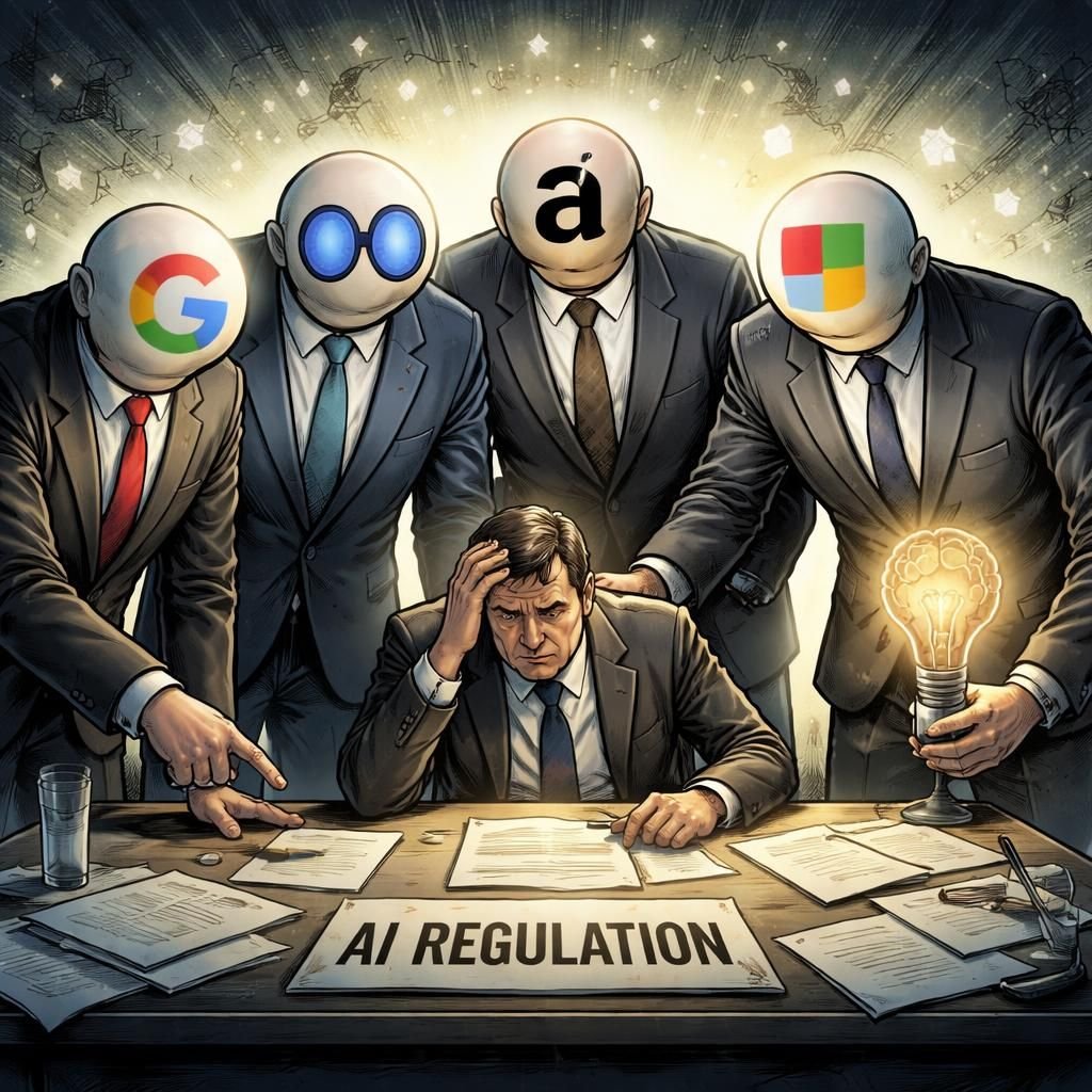 découvrez comment les grandes entreprises américaines de la tech influencent la régulation de l'intelligence artificielle pour servir leurs propres intérêts.