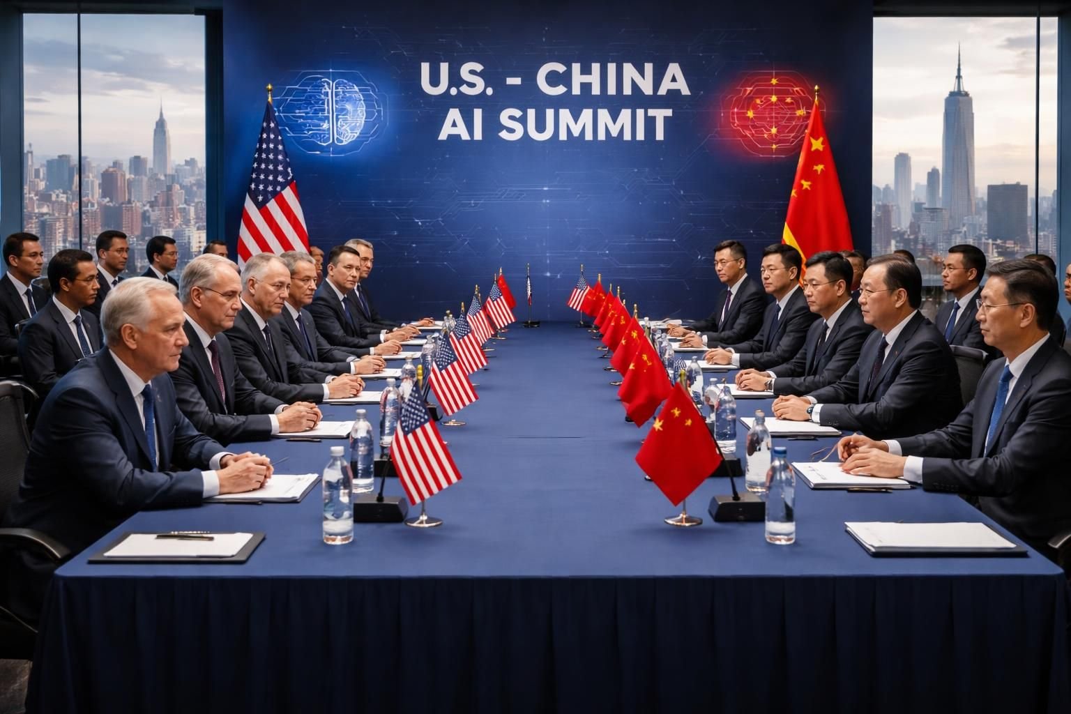 les états-unis proposent à la chine un cadre novateur pour instaurer un dialogue bilatéral sur l'intelligence artificielle, favorisant la coopération et la compréhension mutuelle dans ce domaine stratégique.