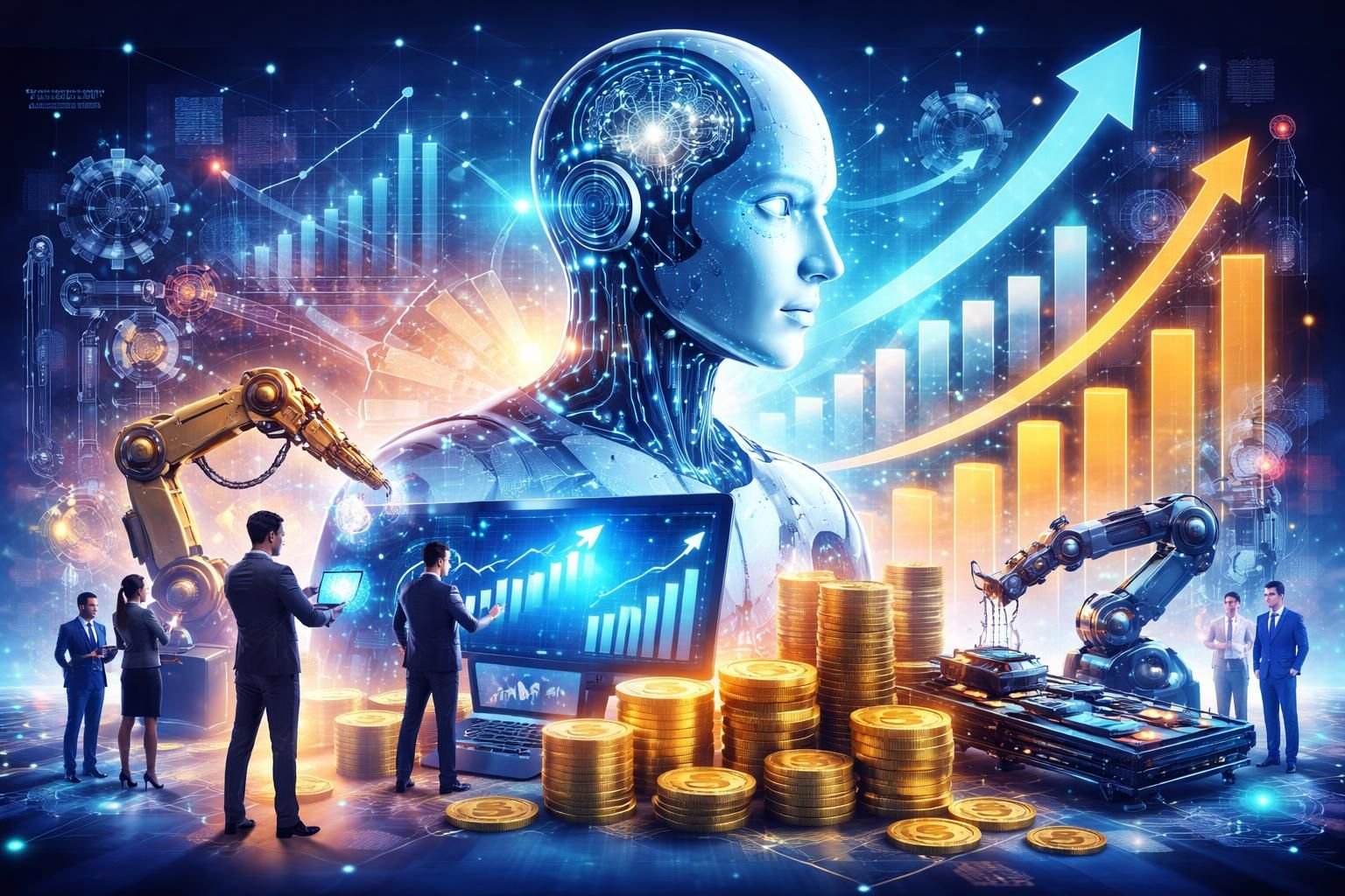 découvrez comment l'intelligence artificielle représente la révolution industrielle la plus coûteuse de l'histoire, transformant les secteurs économiques majeurs avec des investissements sans précédent.