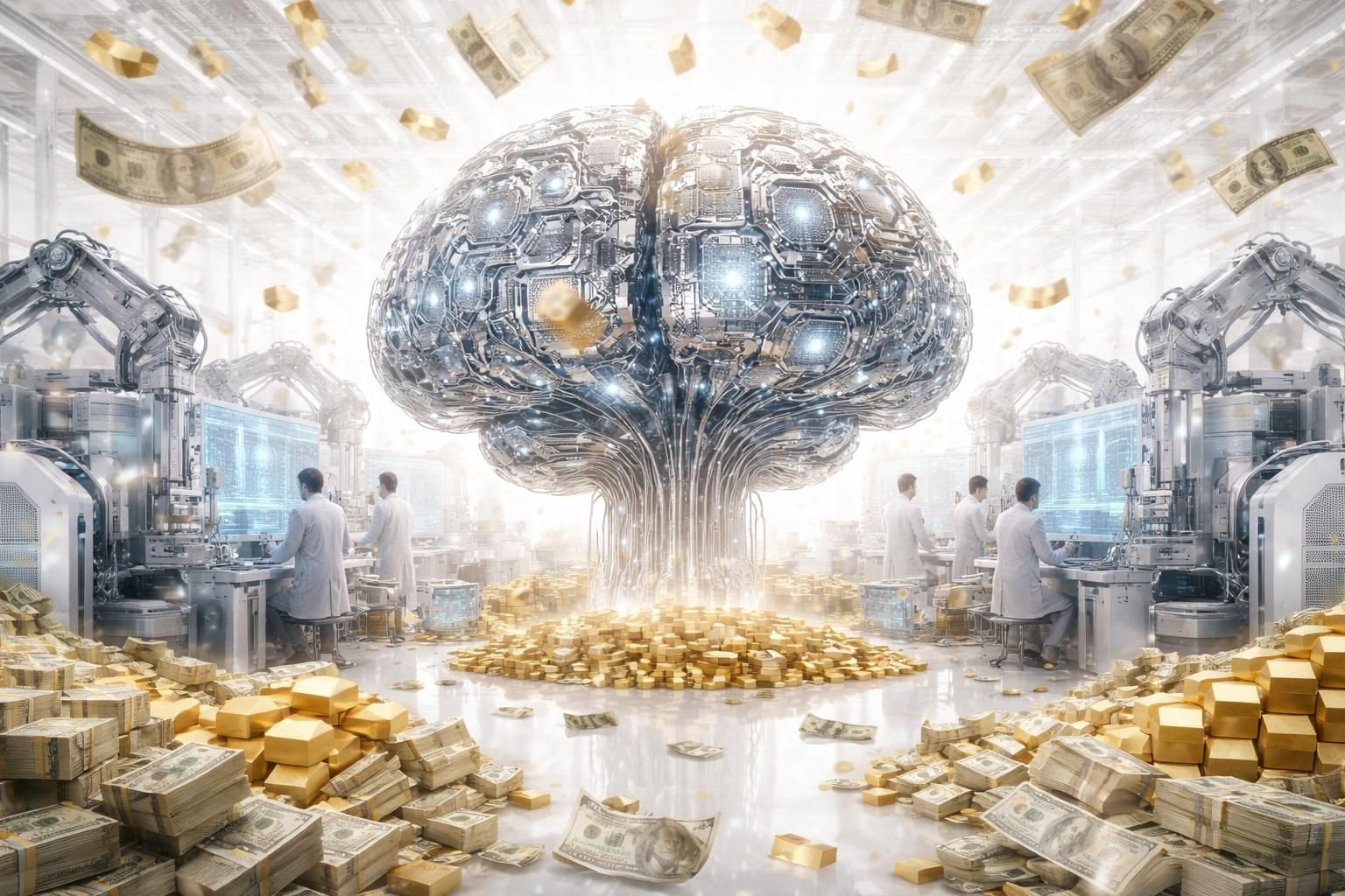 découvrez comment l’intelligence artificielle s’impose comme la révolution industrielle la plus coûteuse de l’histoire, transformant les industries et impactant l’économie mondiale.