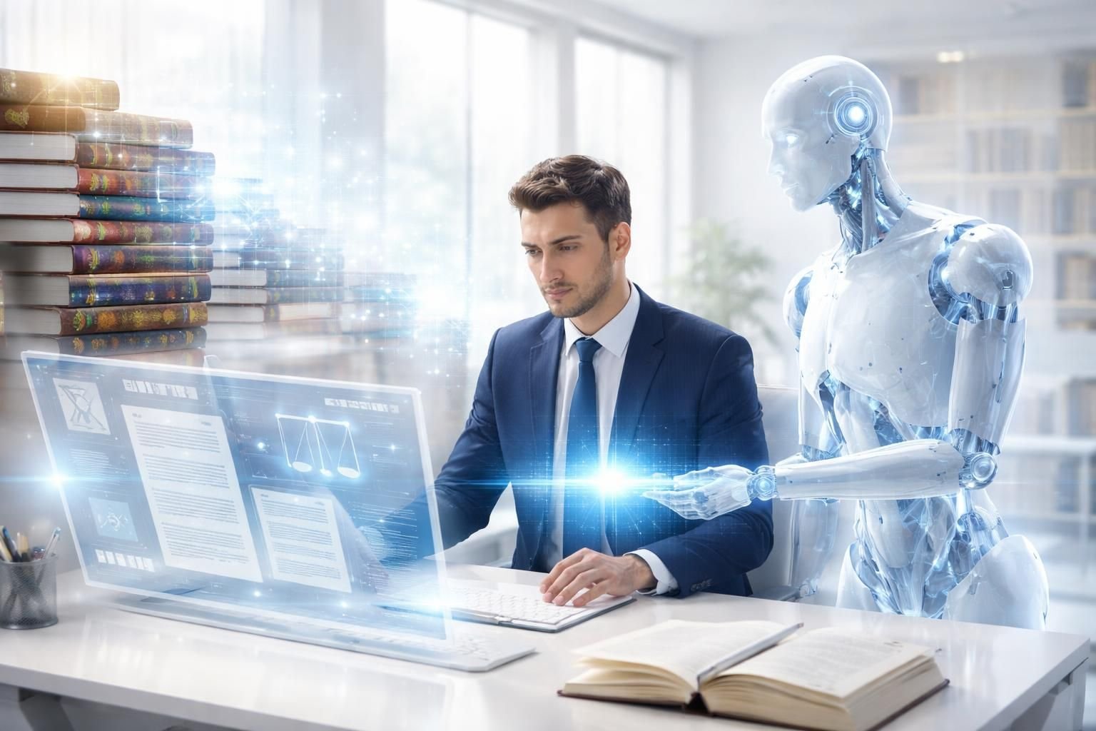 découvrez comment l'intelligence artificielle transforme la profession d'avocat et apporte une valeur ajoutée essentielle aux juristes de demain.