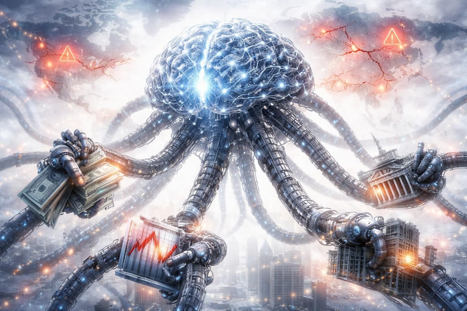 découvrez comment l'intelligence artificielle est identifiée comme une menace majeure pour l'économie mondiale selon un rapport récent, et quelles en sont les implications.