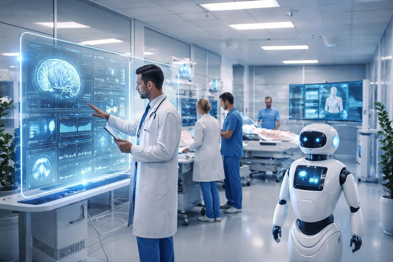 découvrez comment l'intelligence artificielle avancée transforme l'hôpital en renforçant le rôle humain pour des soins plus efficaces et personnalisés.