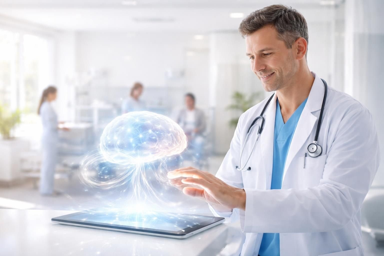 découvrez comment une intelligence artificielle avancée transforme l'hôpital en renforçant le rôle humain pour des soins plus efficaces et personnalisés.