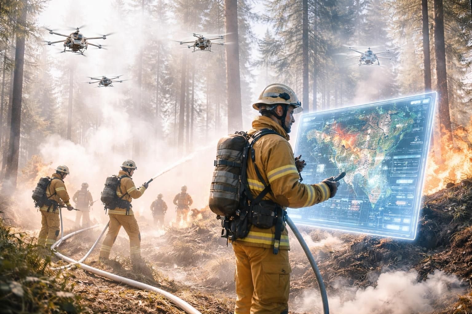 découvrez comment l'intelligence artificielle et les drones s'imposent aux côtés des pompiers pour transformer la lutte contre les feux de forêt grâce à des technologies innovantes et efficaces.