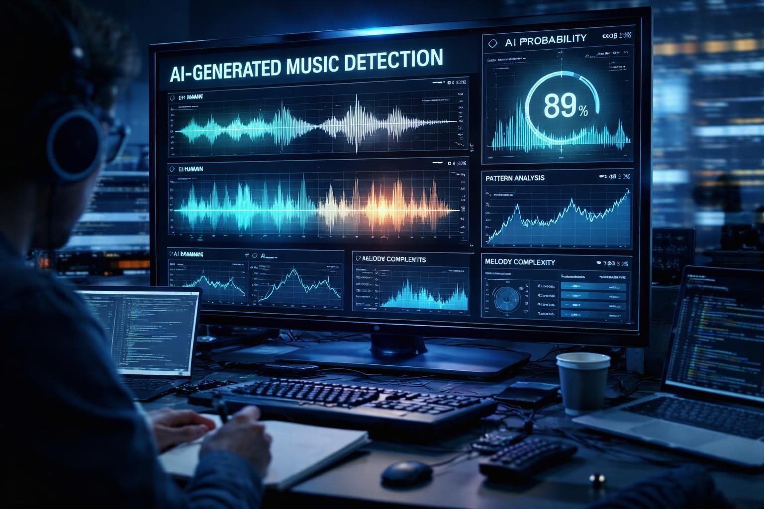 découvrez comment la musique anticipe l'édition dans la détection de l'intelligence artificielle au sein des œuvres, révélant les enjeux et innovations de cette révolution technologique.