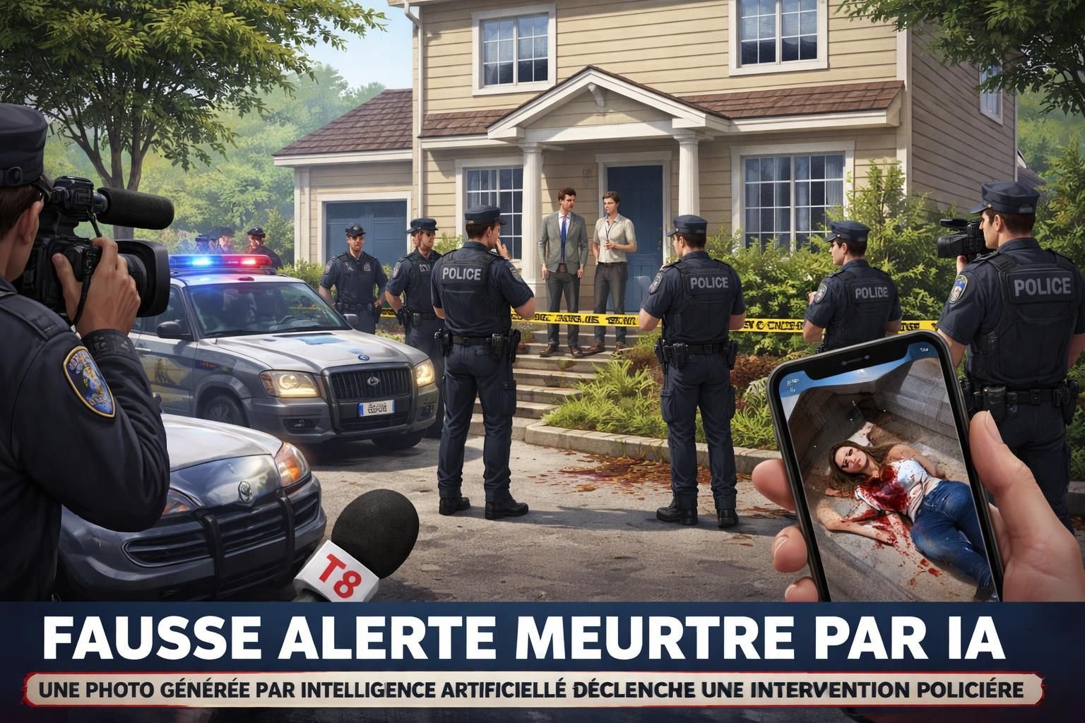 une intelligence artificielle développée par anthropic aux états-unis provoque une fausse alerte de meurtre envoyée par erreur à la police, soulevant des questions sur la fiabilité des technologies d'ia.