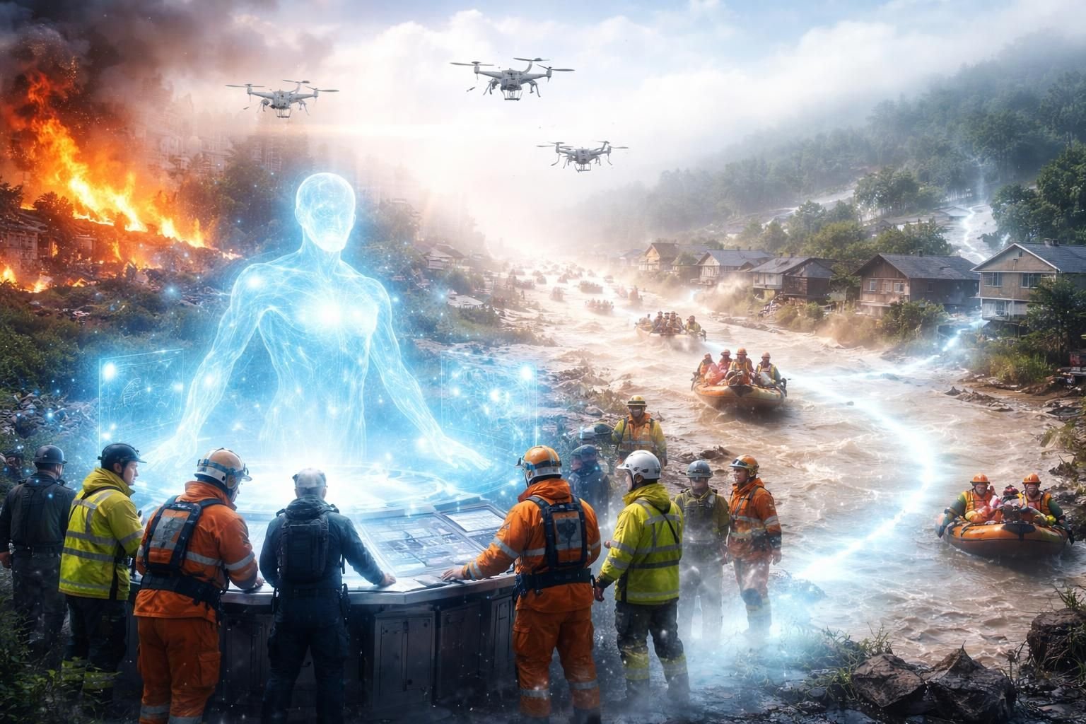découvrez comment une intelligence artificielle innovante aide à sauver des milliers de vies en situation de crise lors d'incendies et d'inondations, en améliorant l'efficacité des secours.