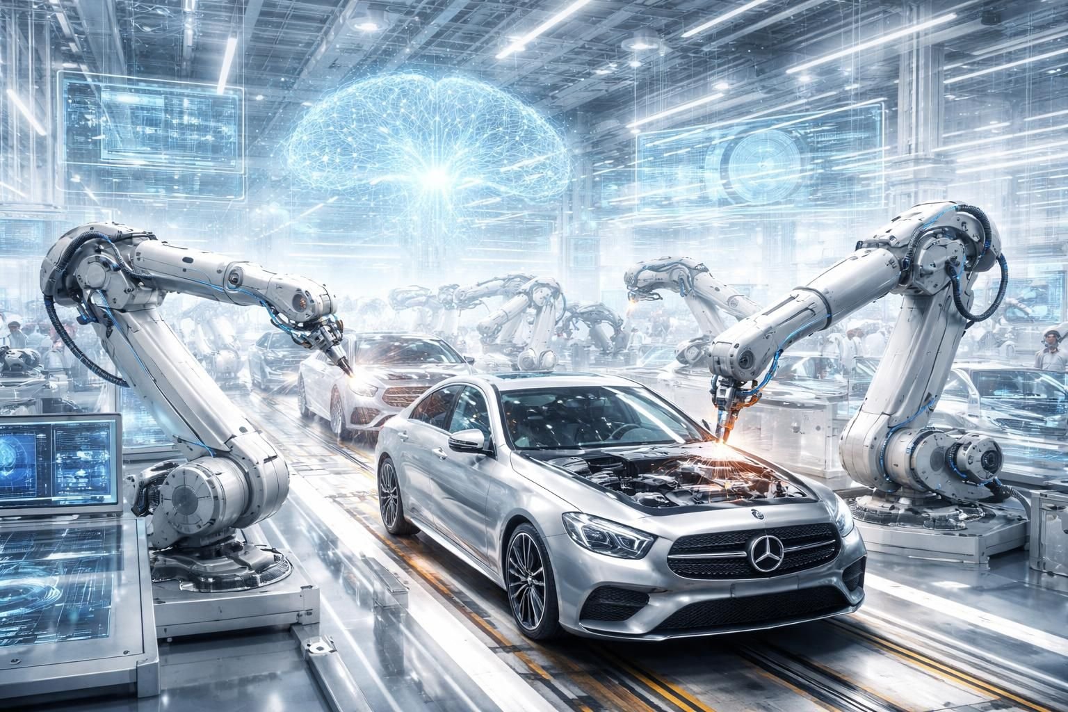 découvrez comment l'intelligence artificielle révolutionne les usines mercedes, propulsant leur transformation vers un futur colossal d'innovation et d'efficacité.