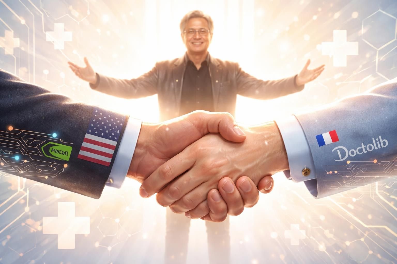 le géant américain nvidia s'associe à la startup française doctolib, une collaboration annoncée par le pdg jensen huang, marquant une étape clé dans l'innovation technologique en santé.