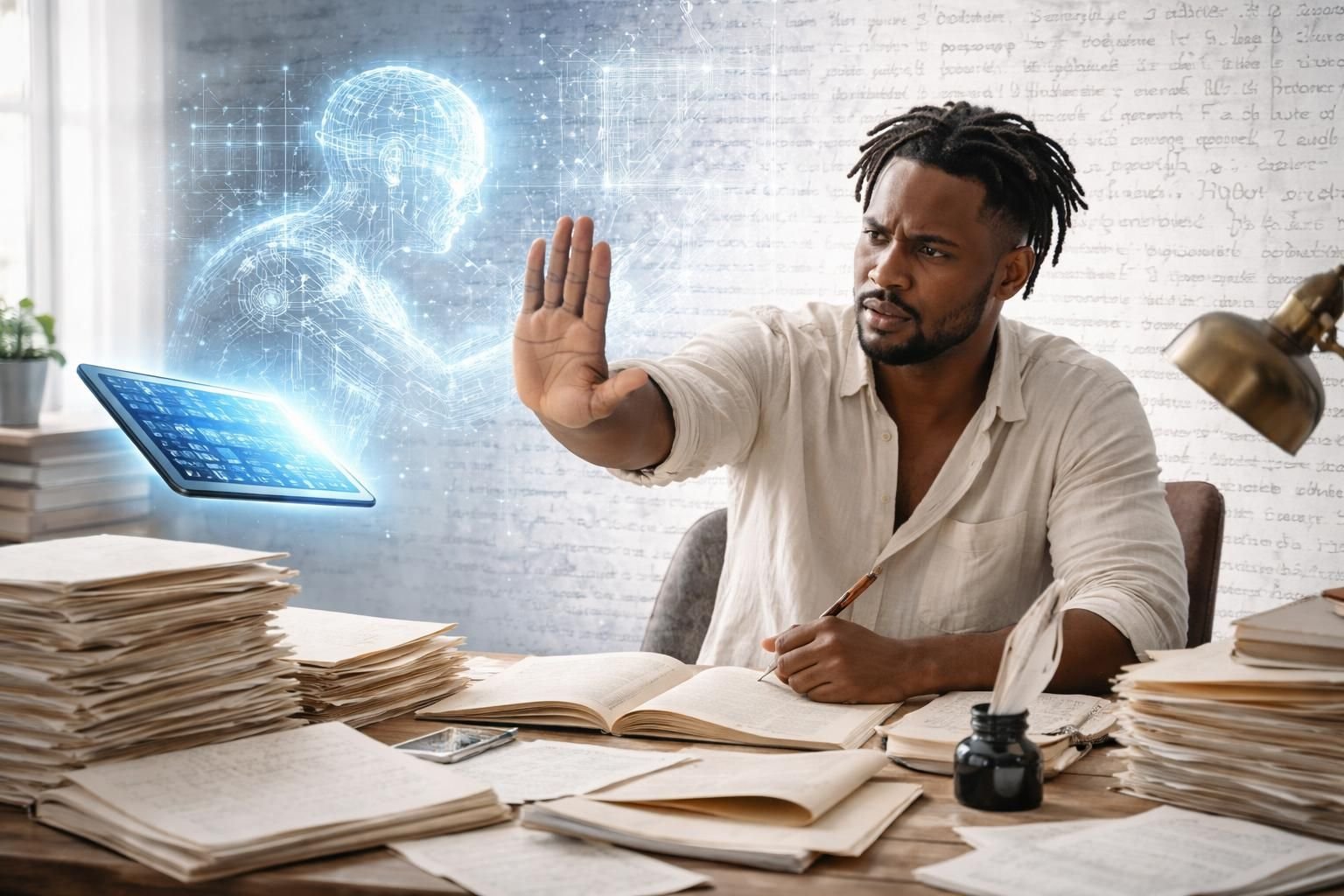 découvrez la controverse suscitée par thélyson orélien, auteur de « c'était ça ou mourir », qui dément l'utilisation de l'intelligence artificielle dans son processus créatif.