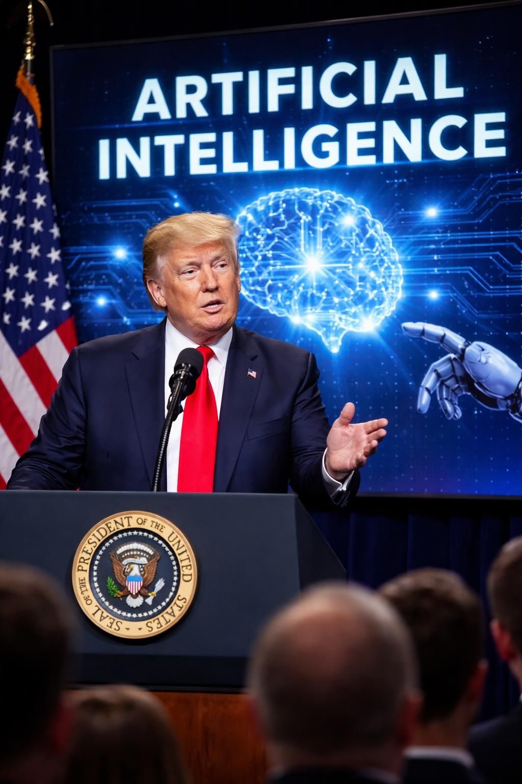 découvrez pourquoi donald trump rebaptise l'intelligence artificielle en « super intelligence » et menace de qualifier d'« ennemi » ceux qui ne s'y conformeraient pas, explorant les enjeux et conséquences de cette position.