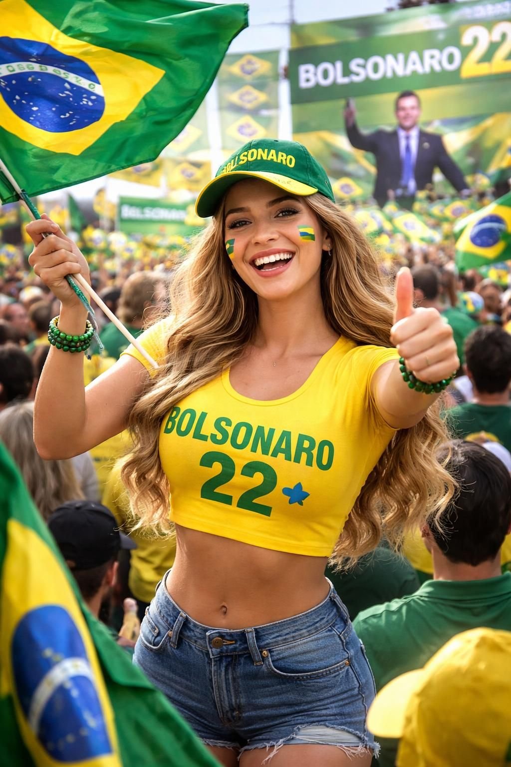 à l'approche de la présidentielle brésilienne, des militantes pro-bolsonaro fictives générées par intelligence artificielle provoquent la confusion et influencent le débat politique.