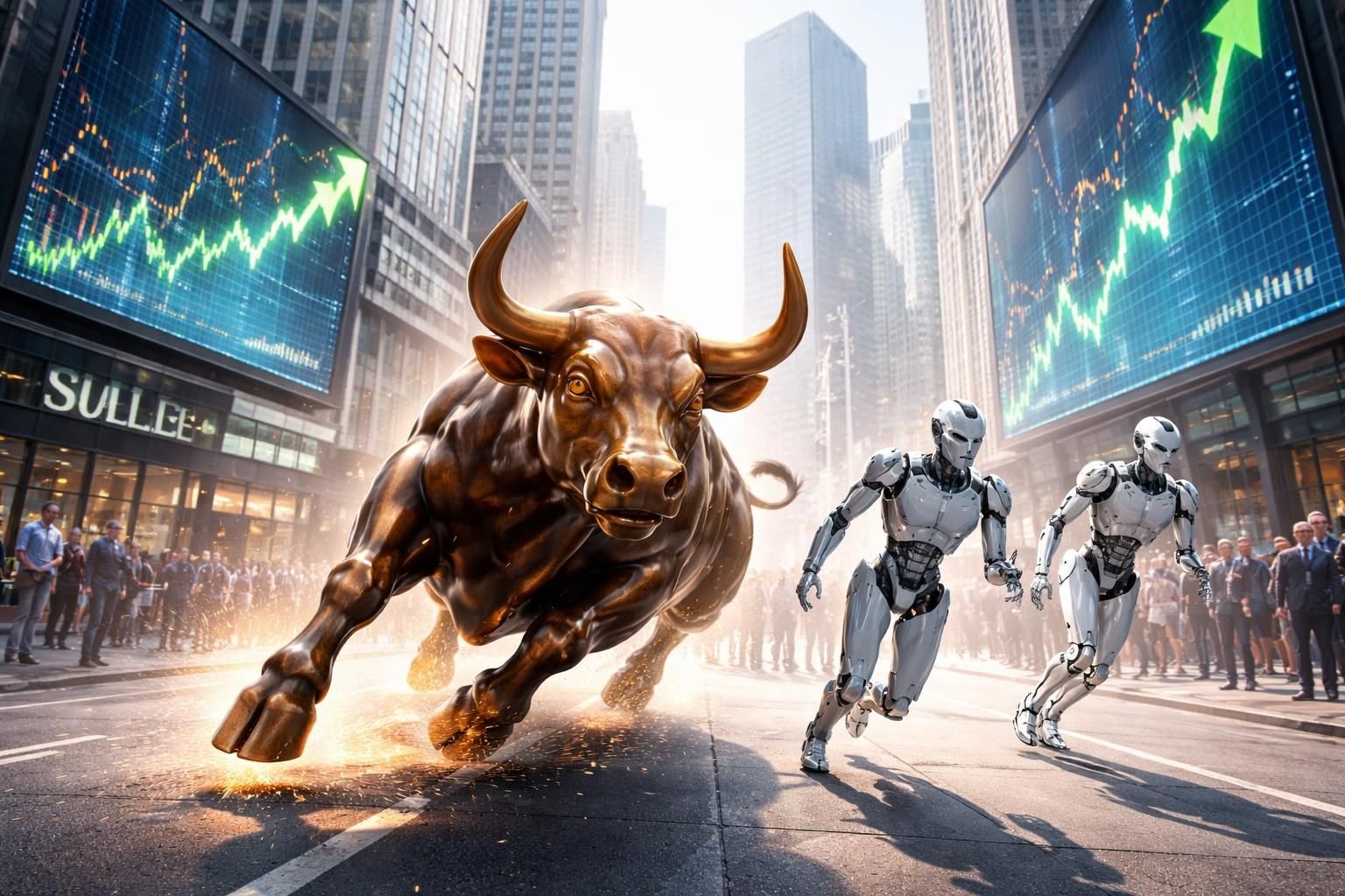 wall street continue son rebond malgré la difficulté des leaders de l'ia à accompagner cette dynamique, révélant un marché contrasté entre secteurs traditionnels et technologiques.